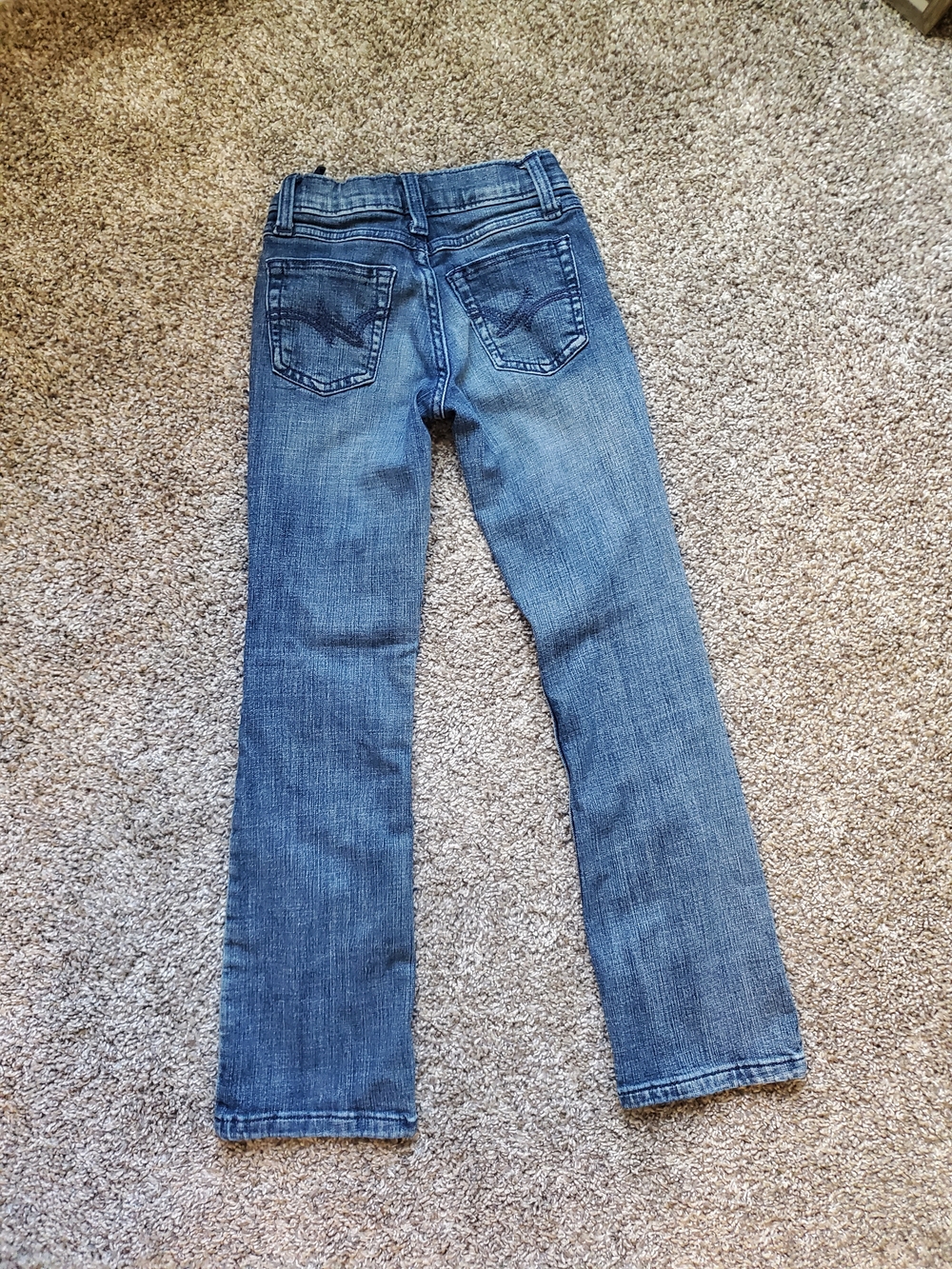 Kids' Straight Leg Blue Denim Jeans
